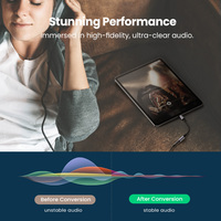 UGRREN rodzaj USB C do 3.5mm kobiece słuchawki Adapter gniazda Jack USB C do Aux przewód Audio DAC Chip dla pikseli 4 3 2 XL iPad Pro AUX 3